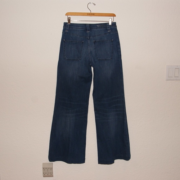 Anthro PILCRO Wide-Leg Denim Palazzo Jeans sz 27 - Picture 5 of 8